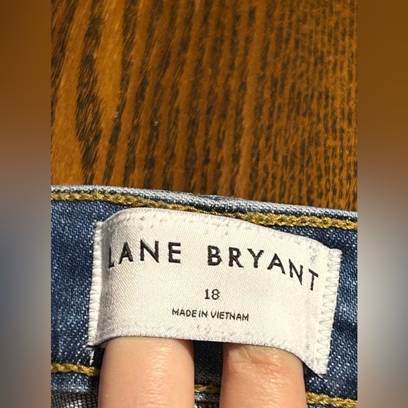 Lane Bryant Mid-Rise Straight crop denim Jeans womens Size 18 blue signature fit - Picture 7 of 16